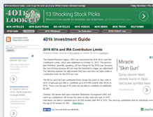 Tablet Screenshot of 401klookup.com